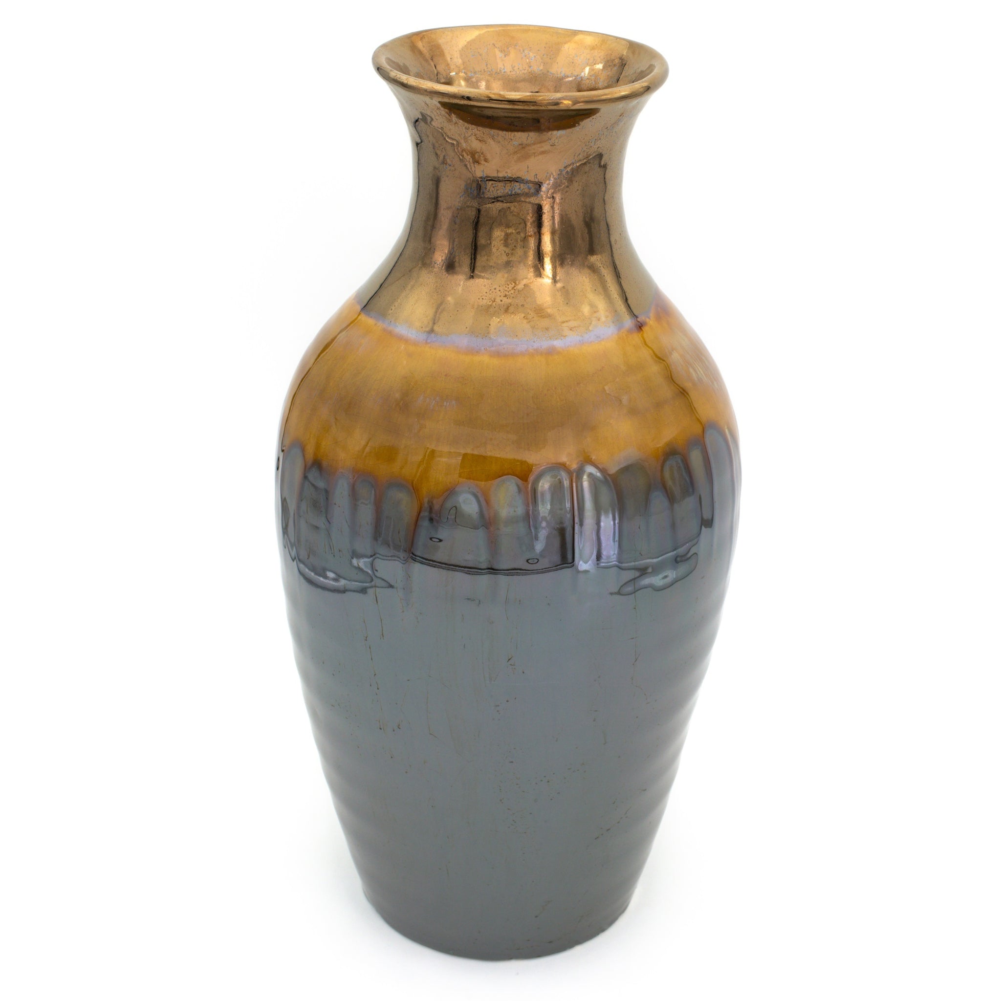 Patina Sienna Flared Shoulder Vase - Euro Ceramica 