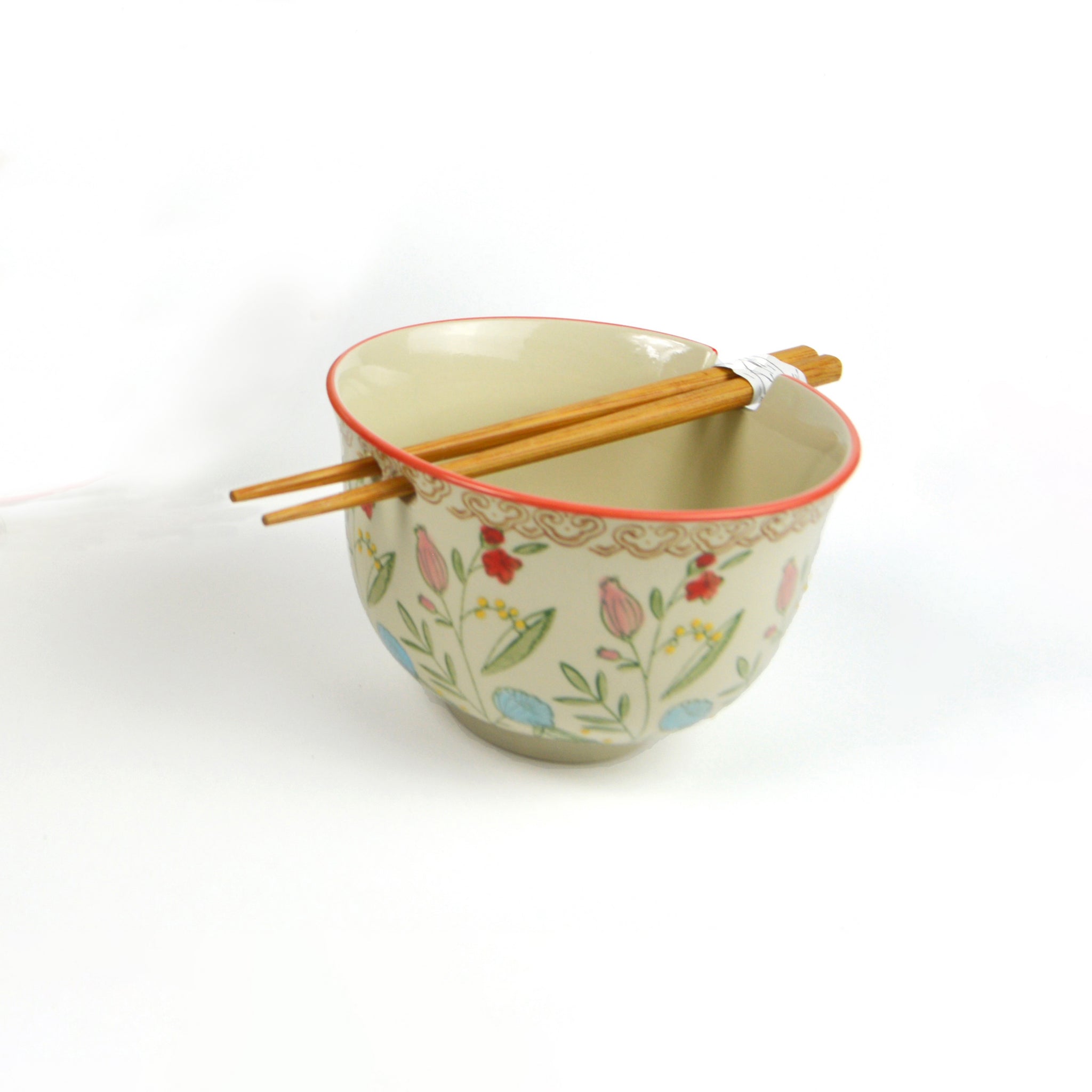 Ella Ramen Bowls Set with Chopsticks Service for 2 - Euro Ceramica 