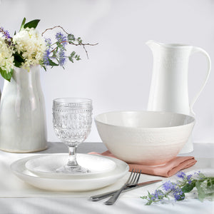 Fez 10'' Serving Bowl - White - Euro Ceramica 