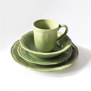 Siena 16 piece Dinnerware Set Green - Euro Ceramica 