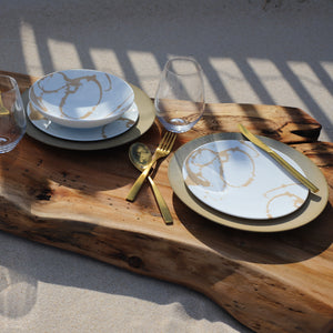 Nile 12 Piece Dinnerware Set in Opulent Luxor - Euro Ceramica 