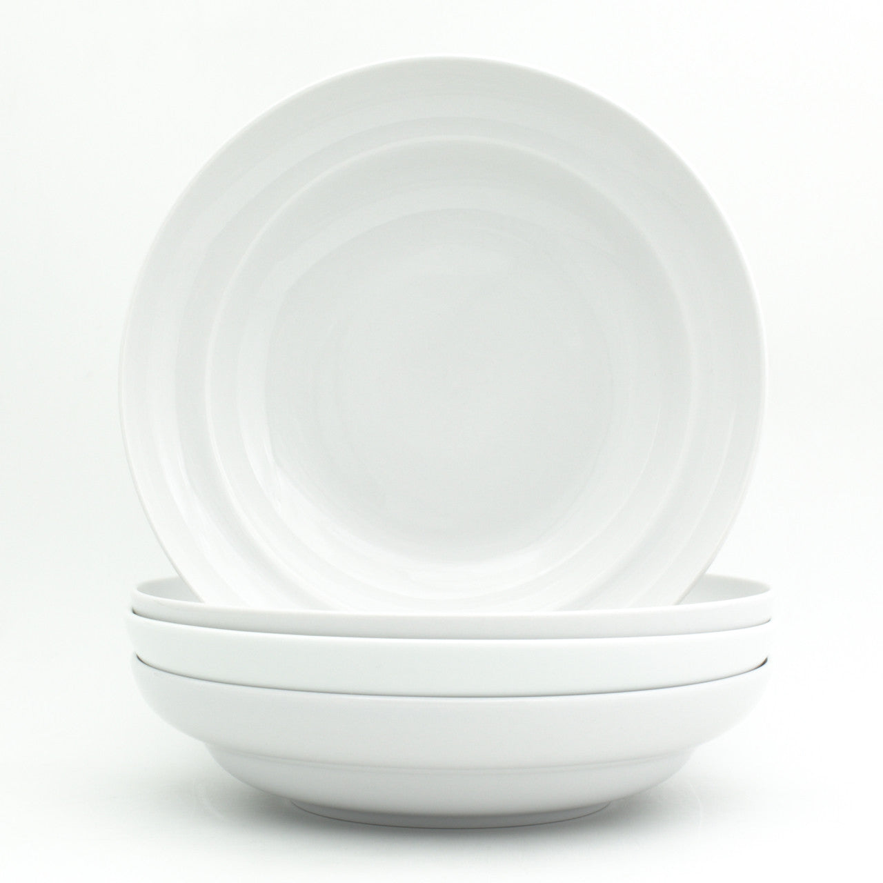 White Essential 4 Piece 9" Pasta Bowl Set - Euro Ceramica 