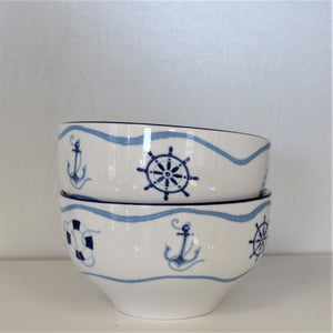 Ahoy Cereal Bowls, Set of 4 - Euro Ceramica 
