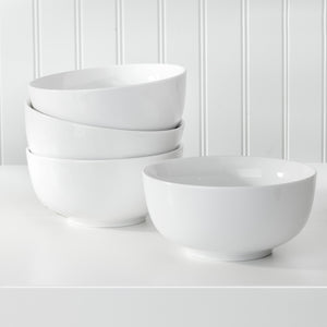 White Essential Cereal Bowls Set - Euro Ceramica 