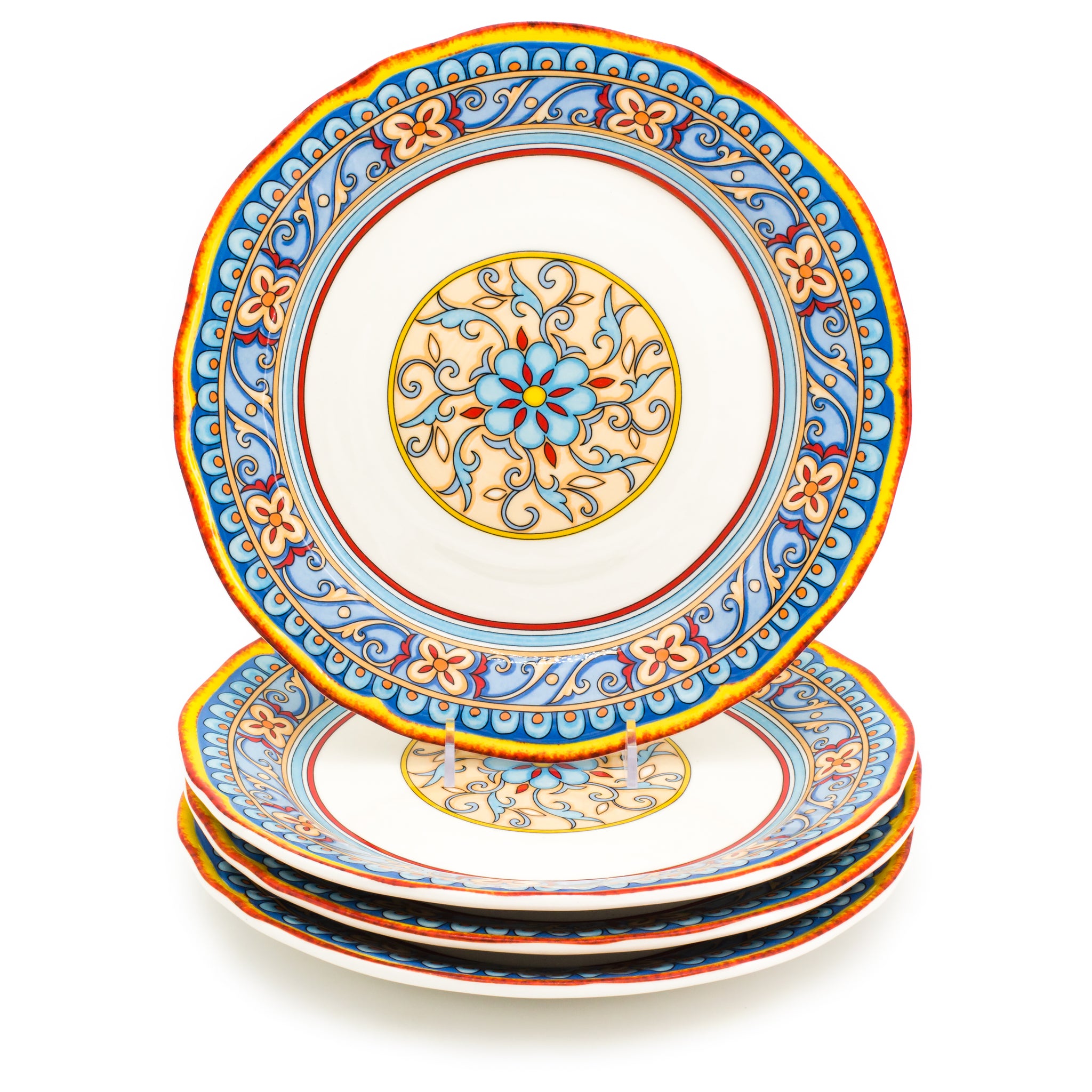Duomo 4 Piece Dinner Plate Set - Euro Ceramica 