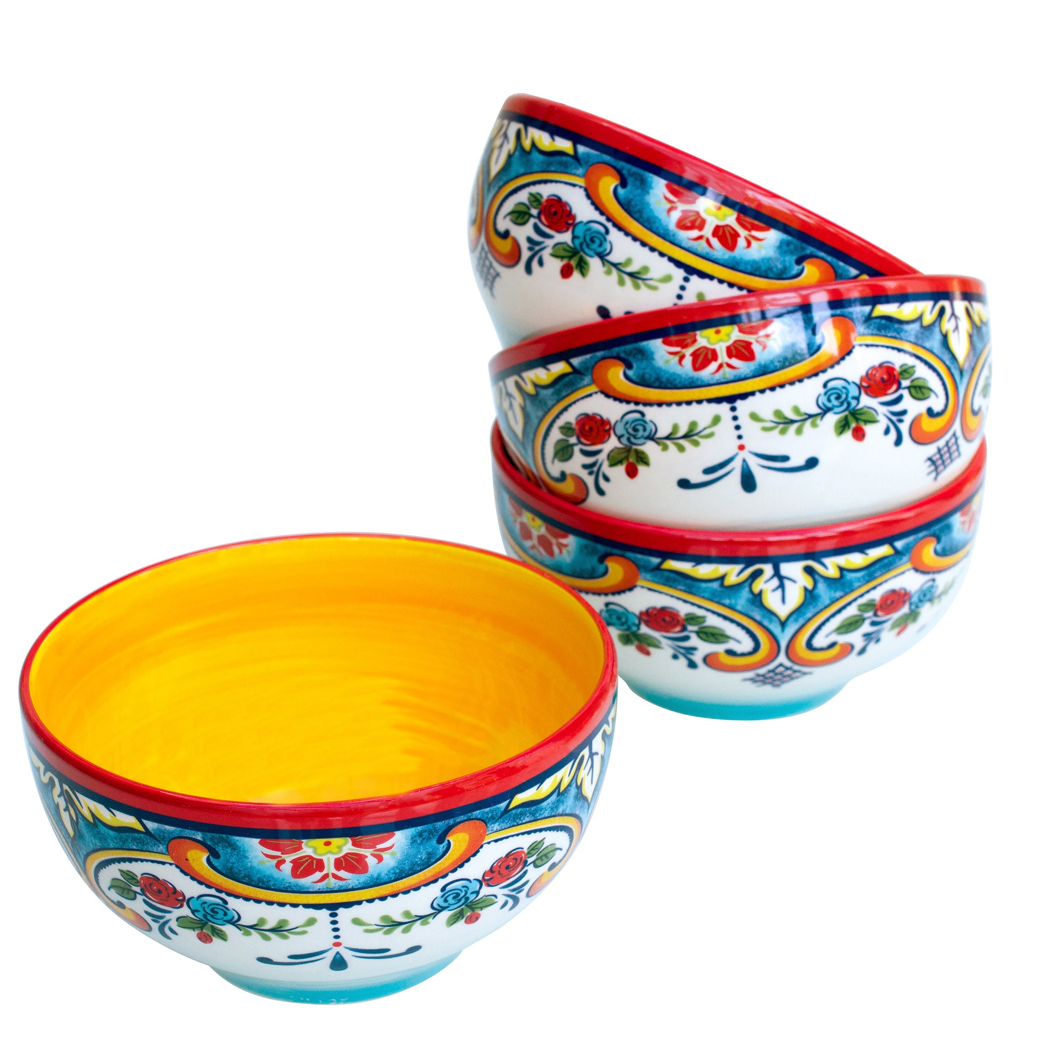 Zanzibar Stoneware Cereal Bowl Set - Euro Ceramica 