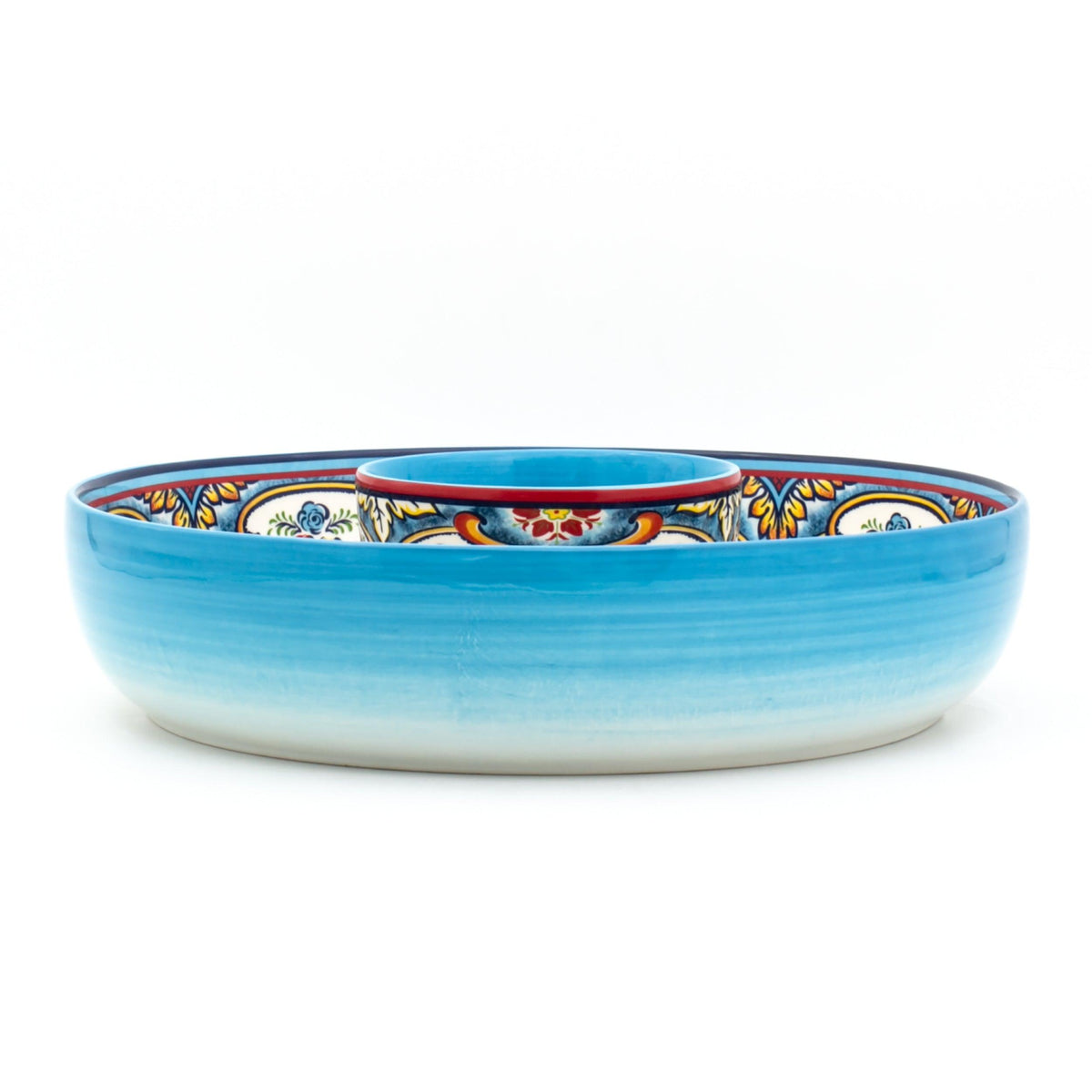 Zanzibar 2Piece Chip and Dip Set Euro Ceramica