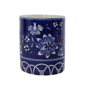 Blue Garden Utensil Holder - Euro Ceramica 