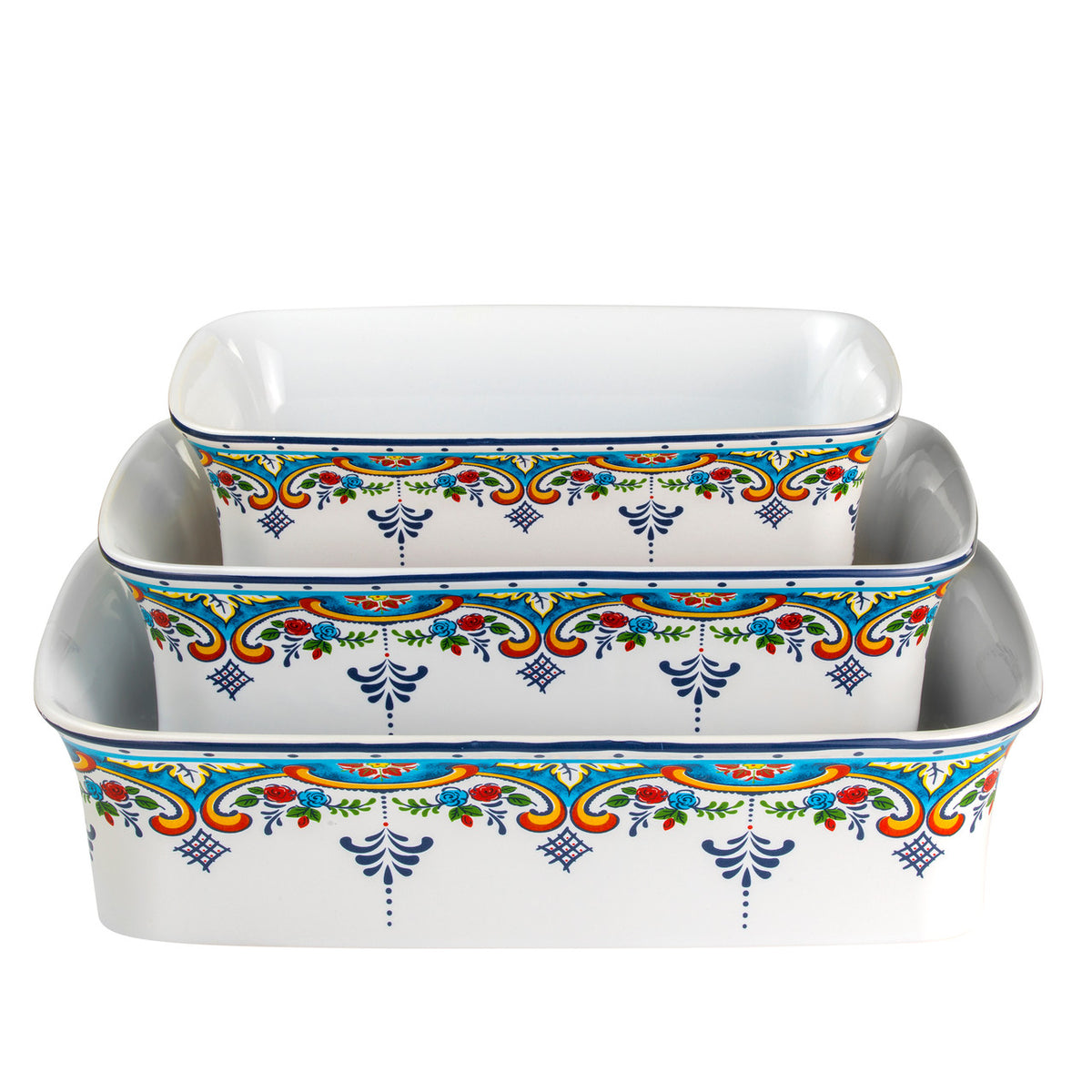 Zanzibar 3 Piece Mixing Bowl Set – Euro Ceramica