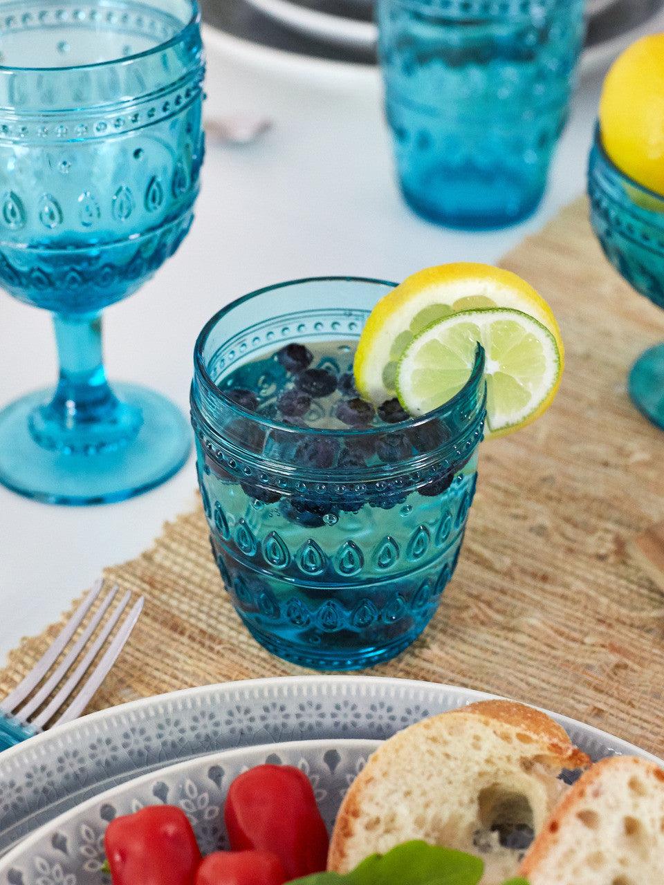 Fez 12 oz. Old Fashion Glasses, Set of 4 - Euro Ceramica 