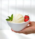 Highlands Set of 3 White Stoneware Prep & Serve Nesting Bowls