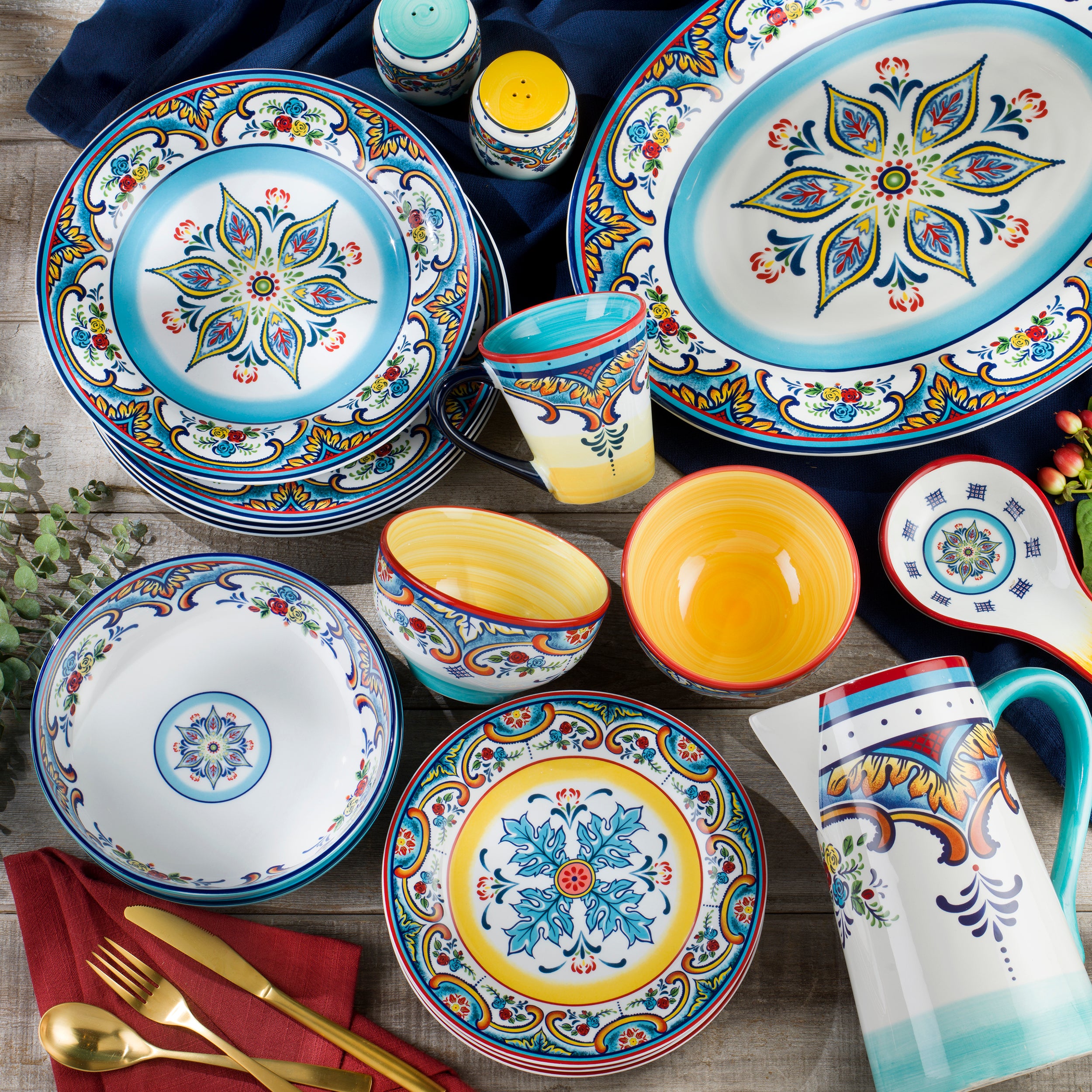 Zanzibar Stoneware Pasta Bowl