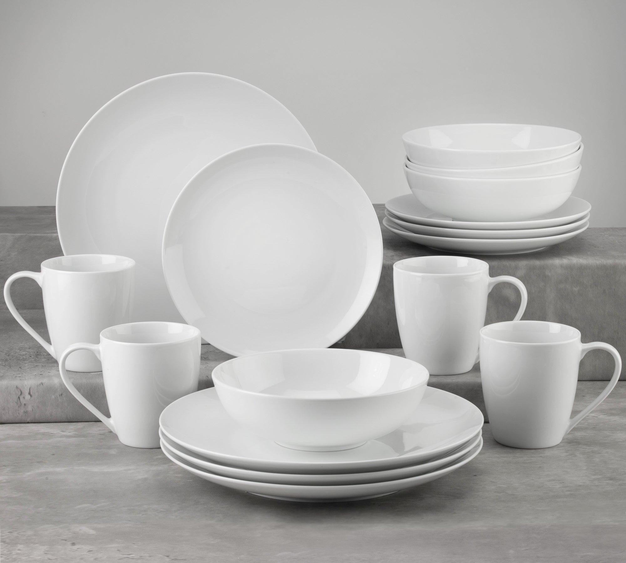 Claire Everyday Classic Coupe 16 Piece Dinnerware Set - Euro Ceramica 