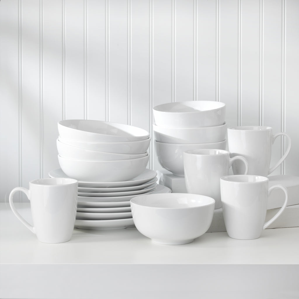 White Essential 12 oz Porcelain Mugs