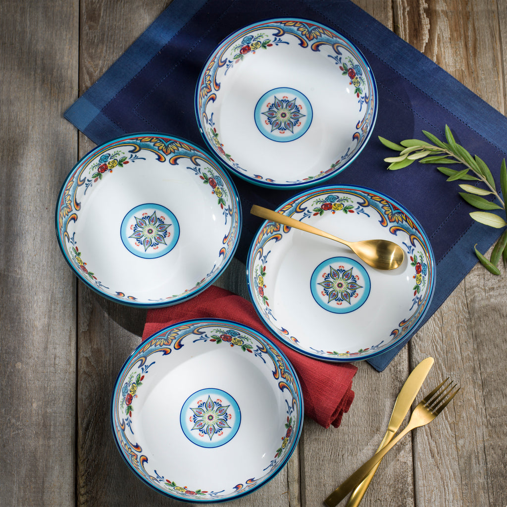Euro Ceramica Zanzibar 20-Piece Stoneware Dinnerware Set – Service for 4