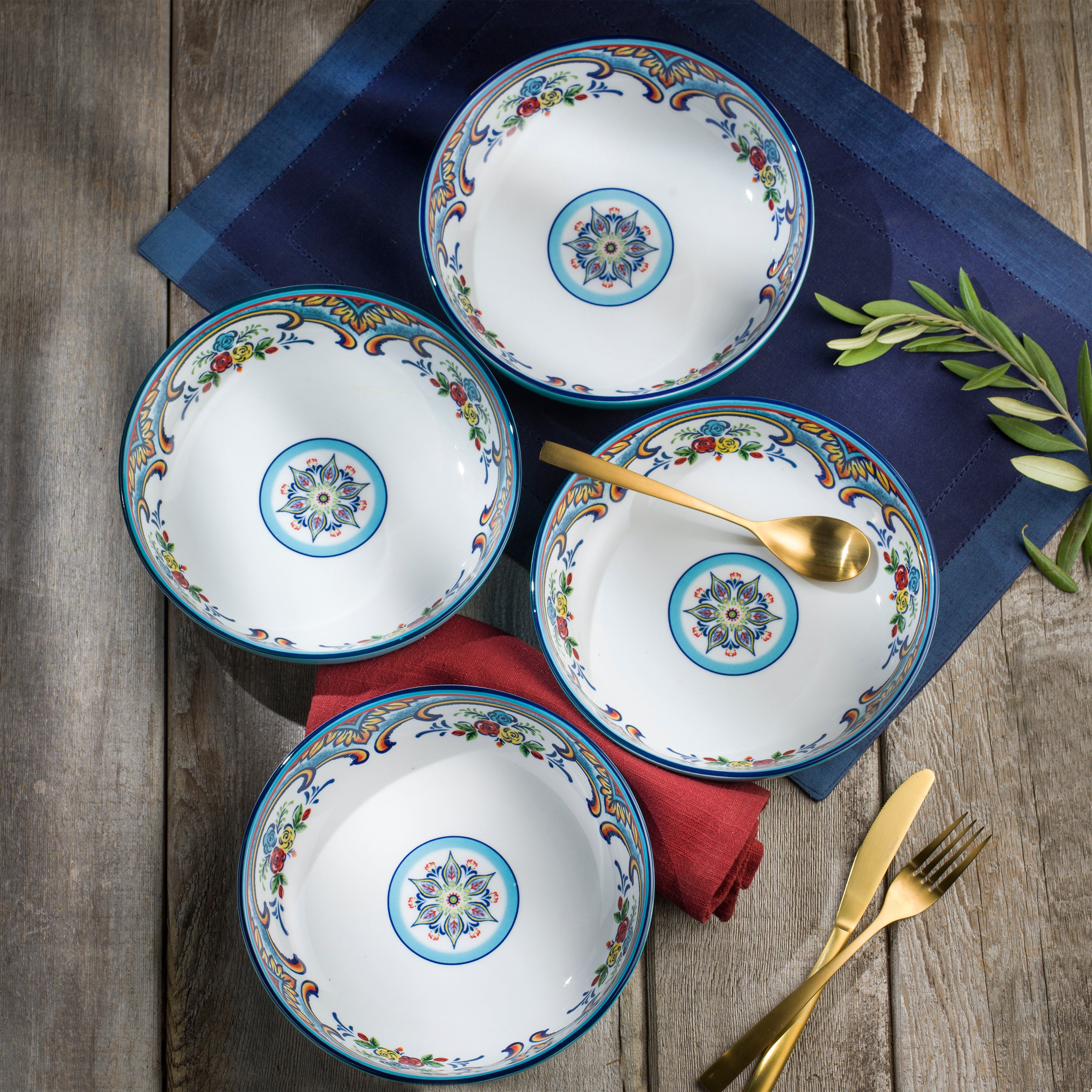 Euro Ceramica Zanzibar 20-Piece Stoneware Dinnerware Set – Service for 4