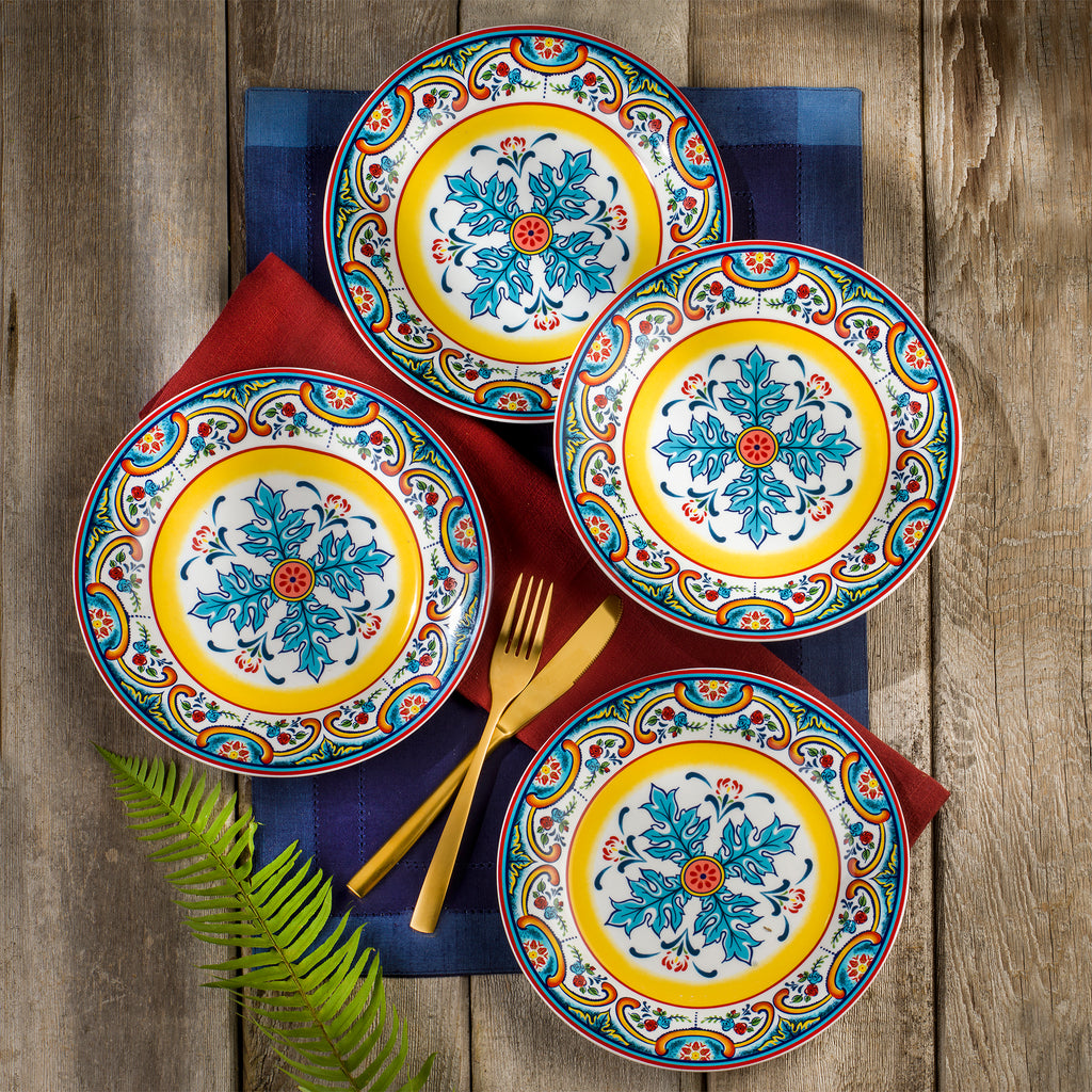 Euro Ceramica Zanzibar 20-Piece Stoneware Dinnerware Set – Service for 4