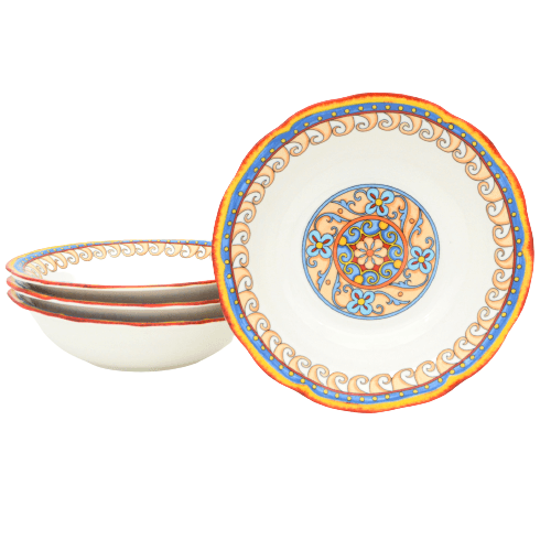 Duomo 4 Piece Pasta Bowl Set - Euro Ceramica 
