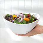 Highlands Set of 3 White Stoneware Prep & Serve Nesting Bowls