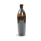 ClayBarn Patina Artisan Ceramic 20.5'' H Verde Skinny Bottle Vase - Earthy Brown - Euro Ceramica 