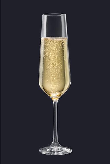 Sandra 6.76-Oz.Fluted Champagne Glass, Set of 4