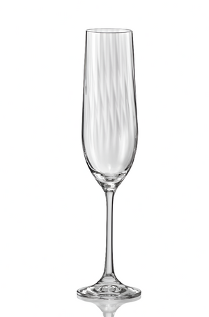 Waterfall Fluted Champagne Glass 190ml / 6.5 oz Set of 4