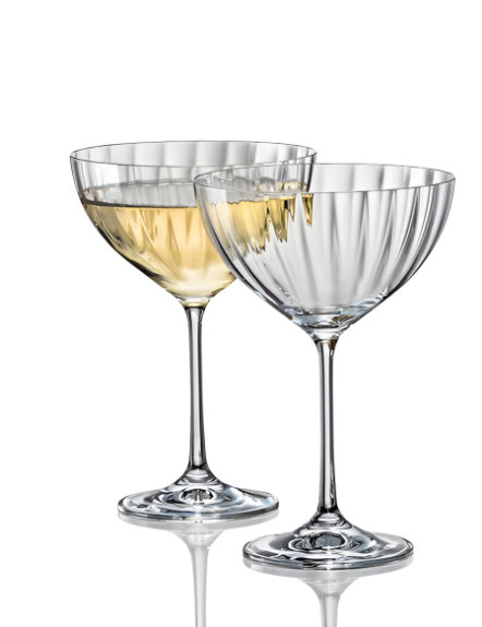 Waterfall Coupe Cocktail Glass 11.50 oz Set of 4