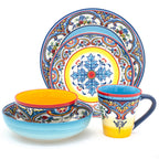 Zanzibar Salad Plates - Euro Ceramica 