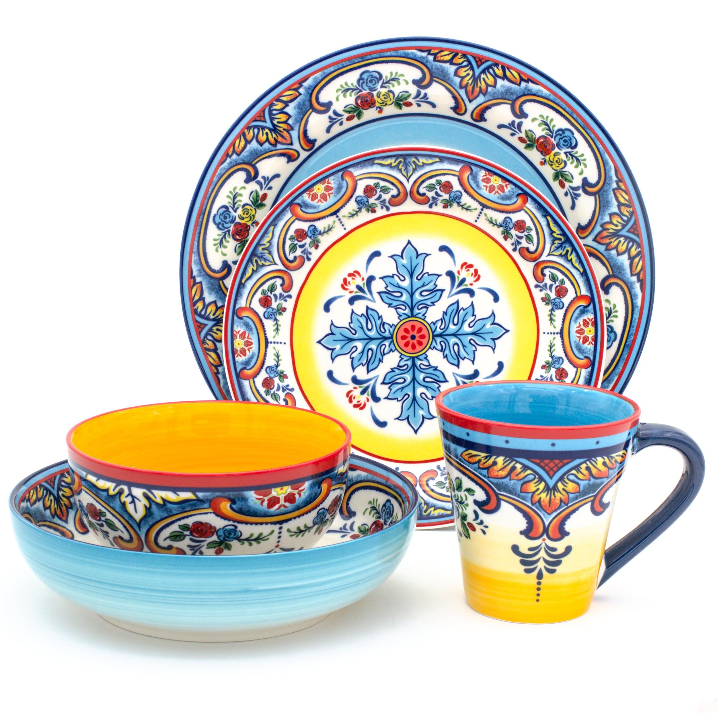 Zanzibar Salad Plates - Euro Ceramica 
