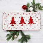 Winterfest Rectangular Platter - Euro Ceramica 