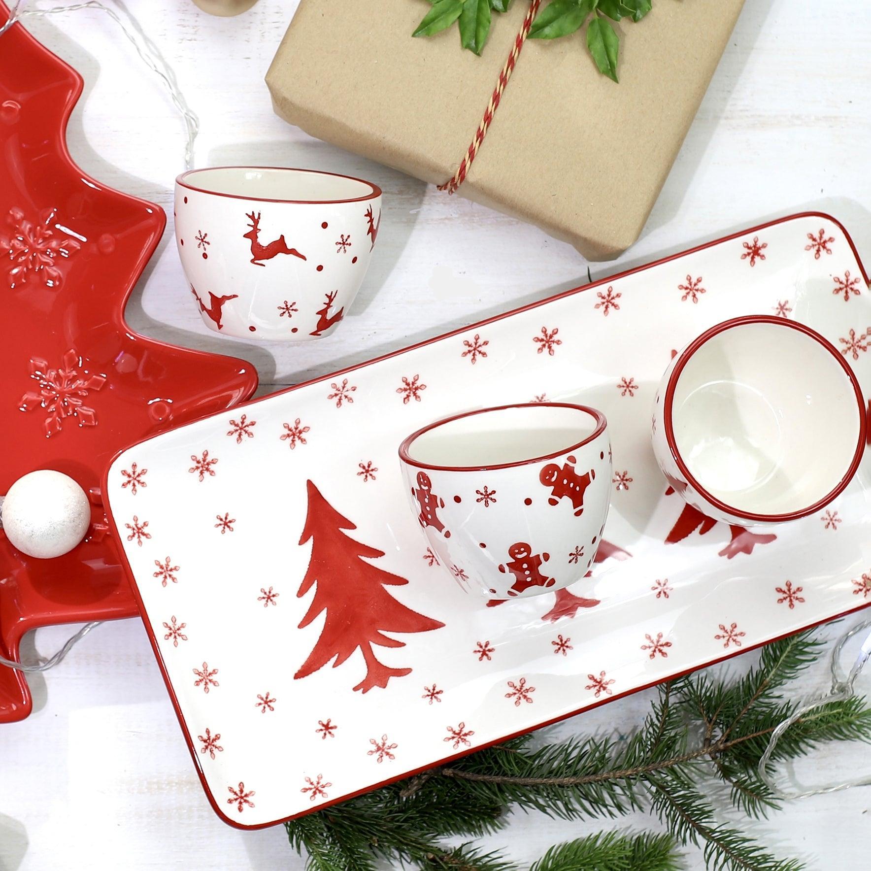 Winterfest Rectangular Platter - Euro Ceramica 