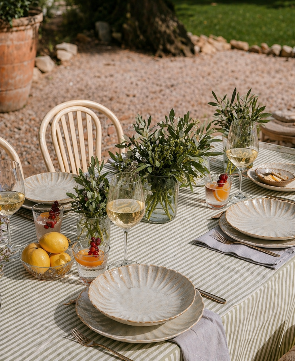 Kea Reactive Glaze Stoneware 12 Piece Dinnerware Set - Wheat