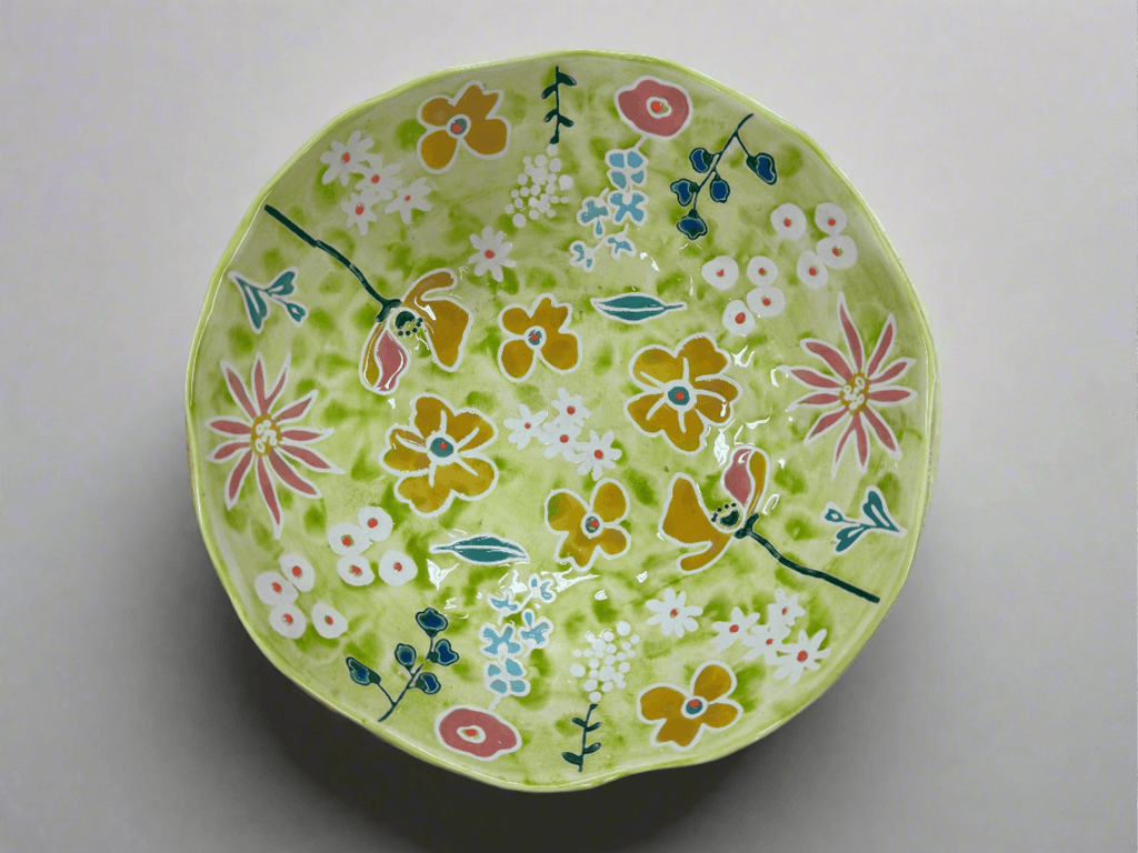 Primavera Handpainted Stoneware All-Pourpose Bowl