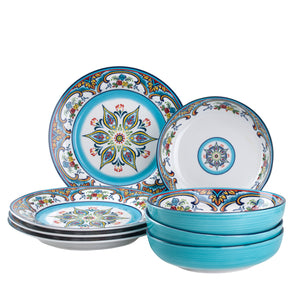 Zanzibar 8 Piece Stoneware Dinnerware Set - Euro Ceramica 