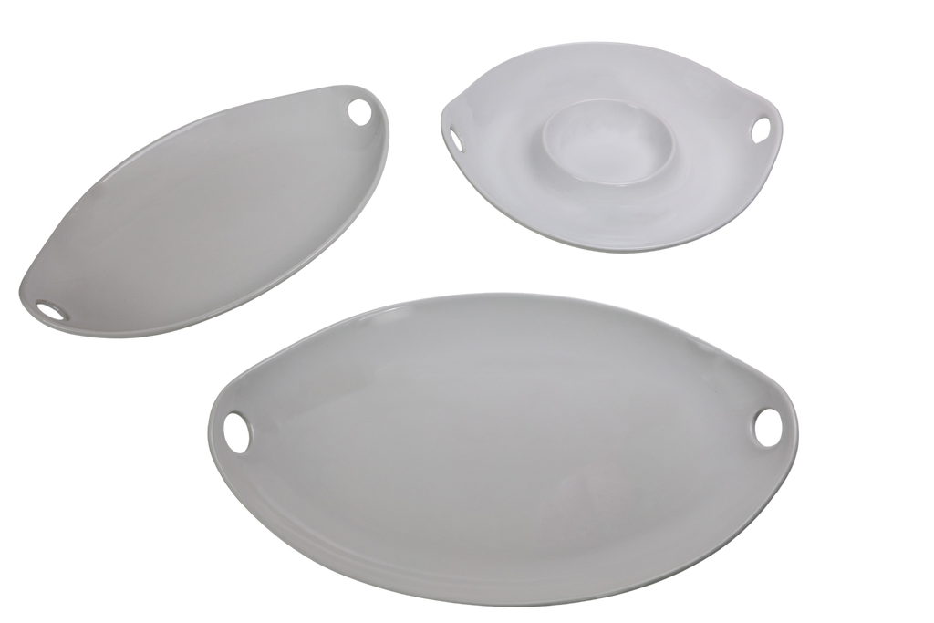 Euro Essential Classic Lisbon White Serving Platters