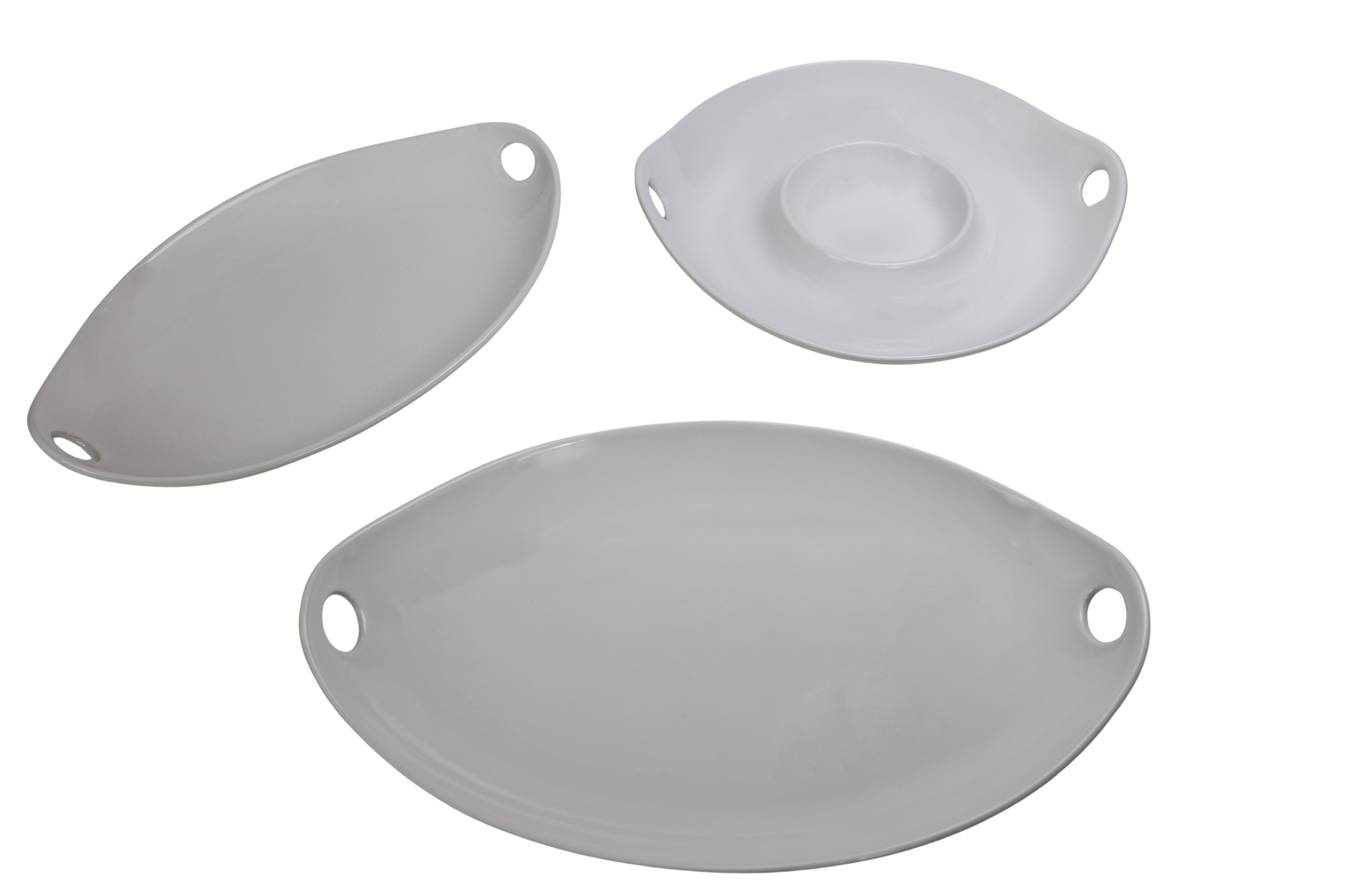 Euro Essential Classic Lisbon White Serving Platters