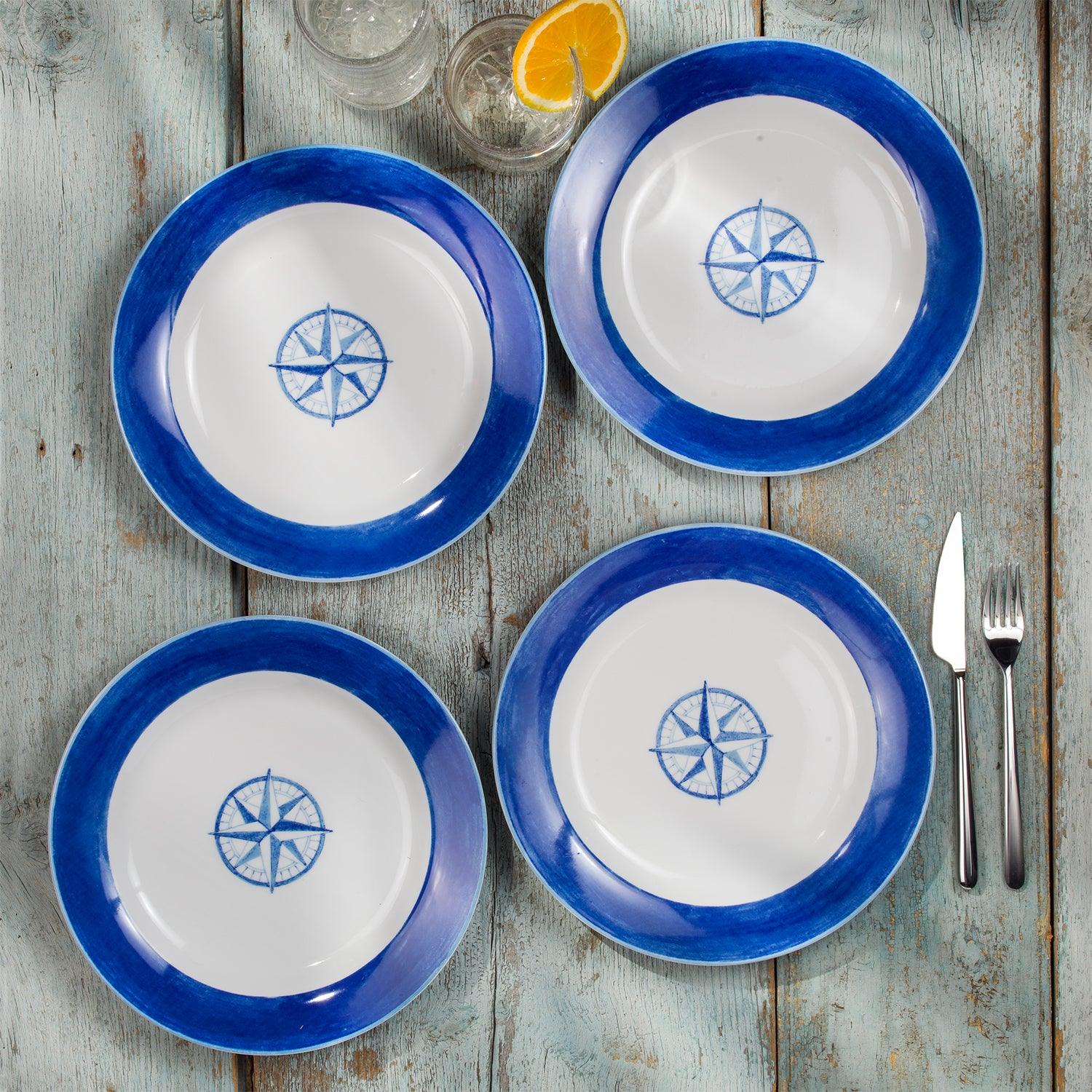 Ahoy 4 Piece Assorted Dinner Plate Set