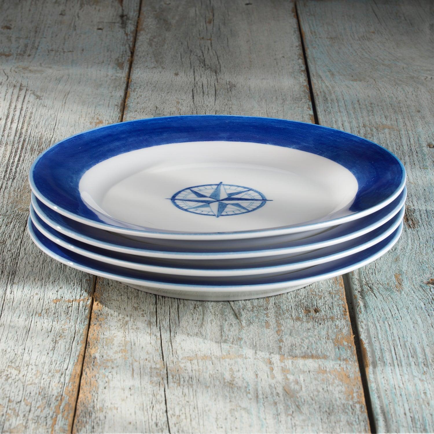 Ahoy 4 Piece Assorted Dinner Plate Set