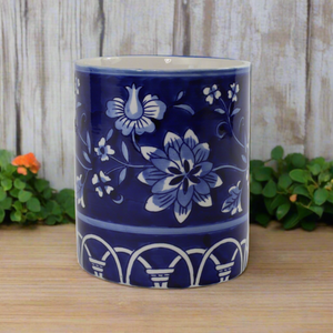 Blue Garden Utensil Holder