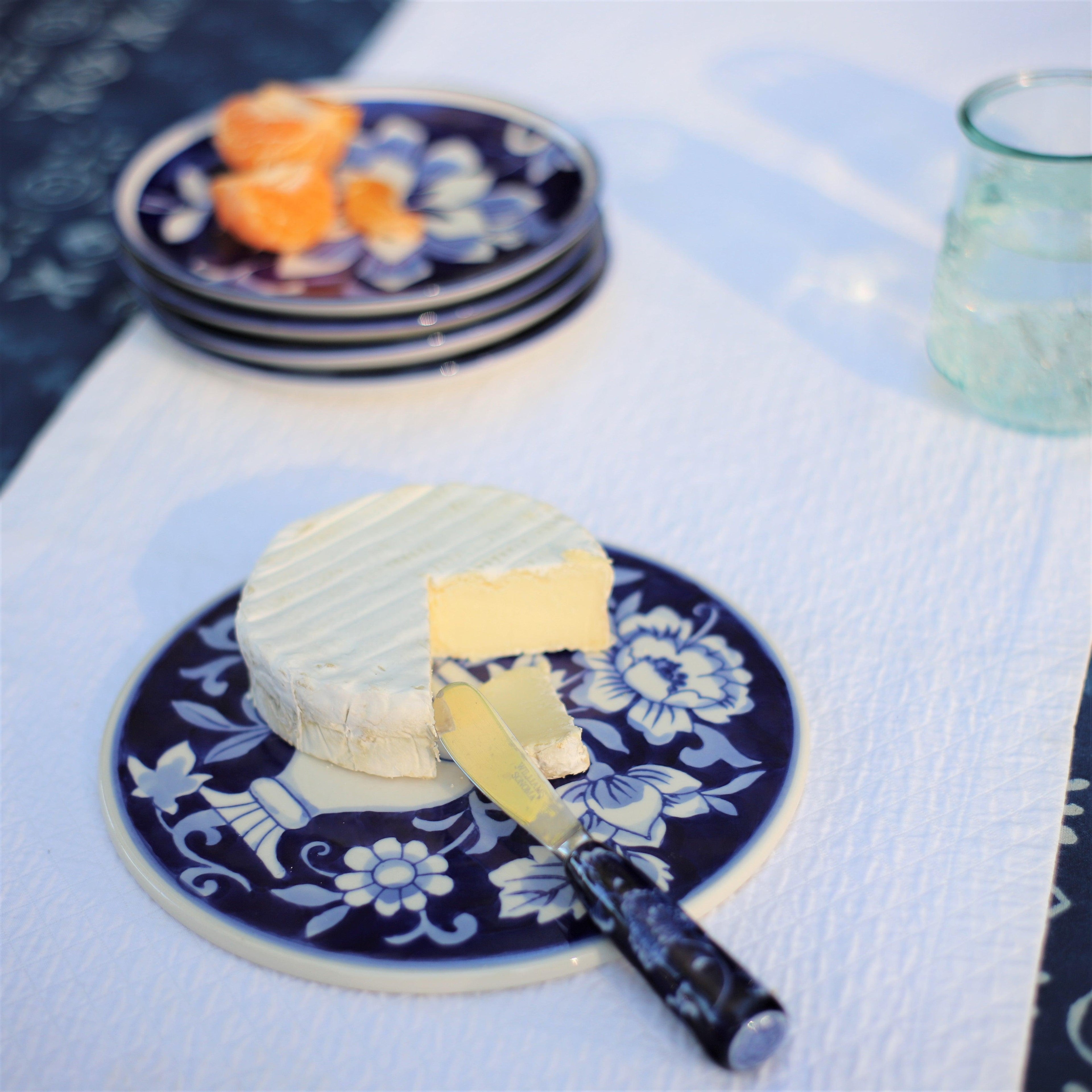 Blue Garden 8" Trivet - Euro Ceramica 