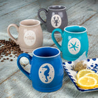 Costa Azul Ocean City 14.5-oz Stoneware Mugs Set of 4