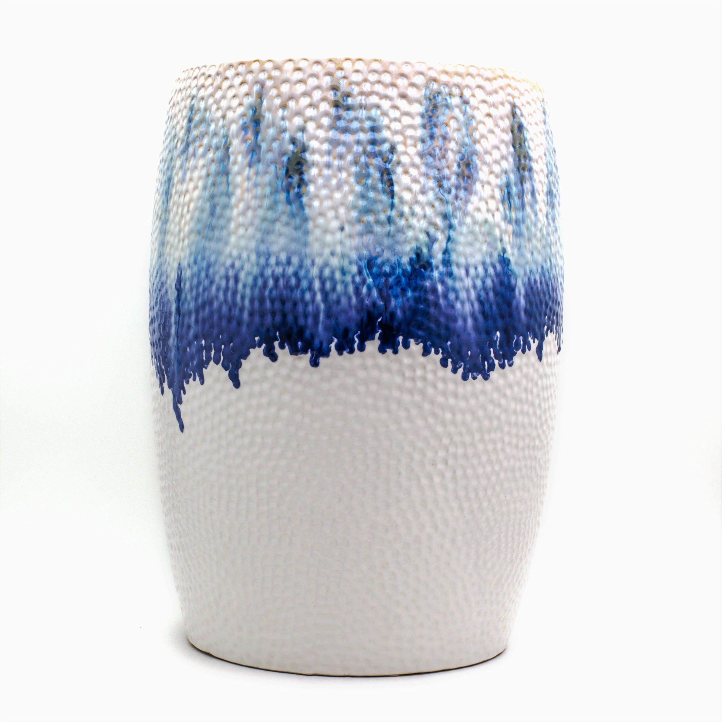Fusion Ombre Drip Drum Stool - Euro Ceramica 