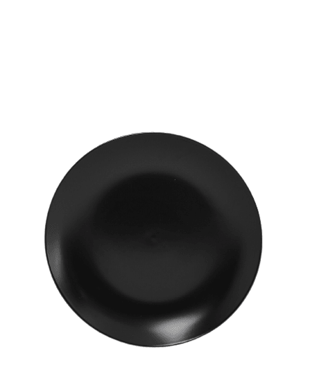 Euro Essential 4 Piece Salad Plate Set, Semi-Matte Black - Euro Ceramica 