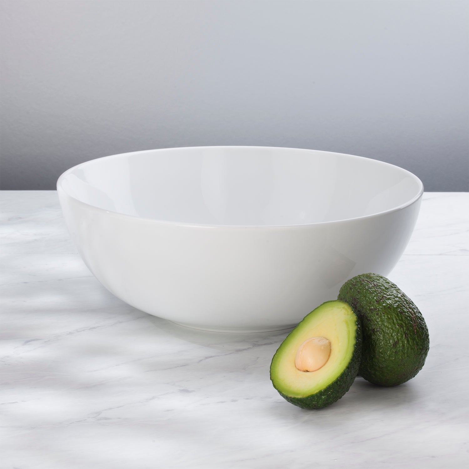 Euro Essential  Stoneware  Serving Bowl - Semi Matte White