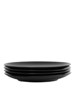 Euro Essential 4 Piece Dinner Plate Set, Semi-Matte Black - Euro Ceramica 