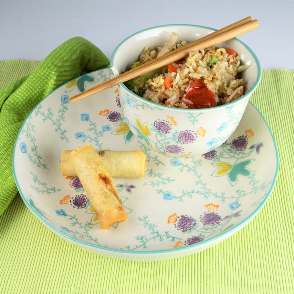 Ella Ramen Bowl and Dinner Bowl Set - Euro Ceramica 