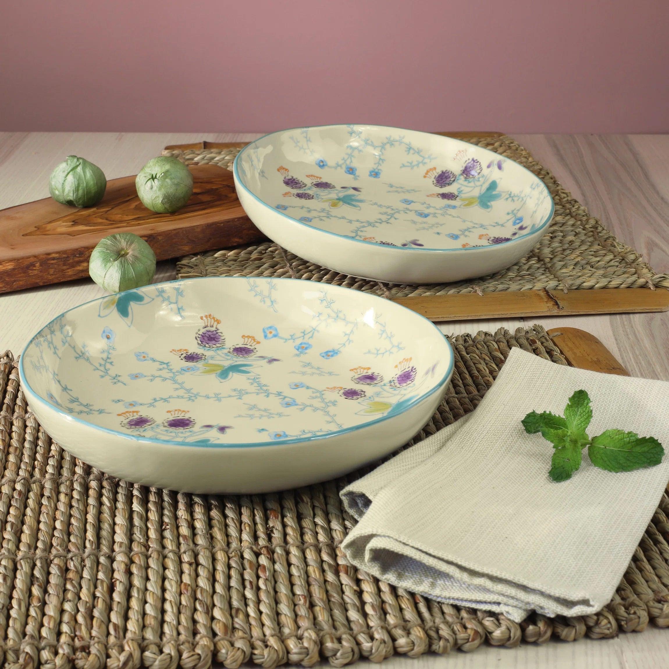 Ella 2 Piece Entree Bowls Set - Euro Ceramica 