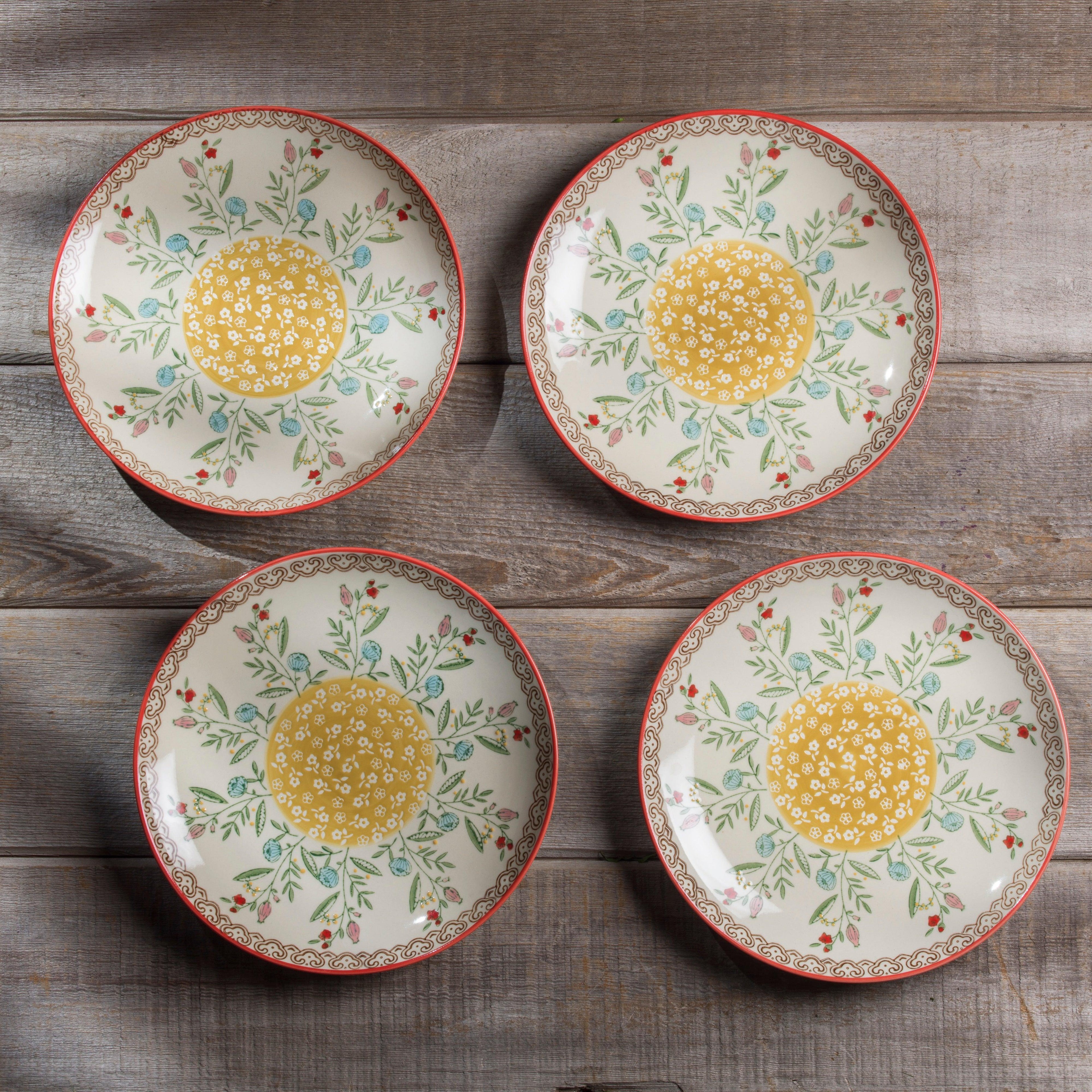 Ella 4 Piece Salad Plates Set - Euro Ceramica 
