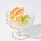 Fez Footed Compote Glass Bowls -- Set of 4 - Euro Ceramica 