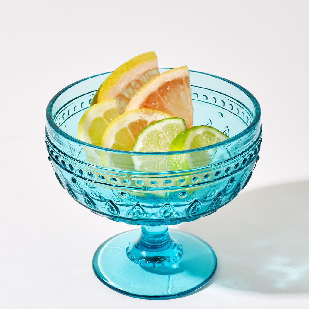 Fez Footed Compote Glass Bowls -- Set of 4 - Euro Ceramica 